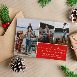 Fotokort för Helgdag Family God jul Julkort