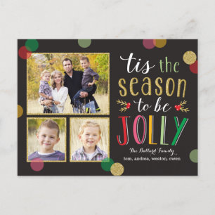 Fotokort för Jolly Season Helgdag Helg Vykort
