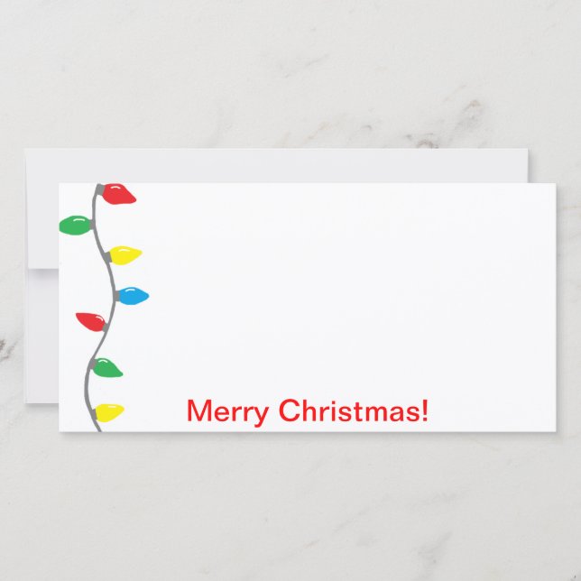 Fotokort för "Jul Ljus" Julkort (Framsida)