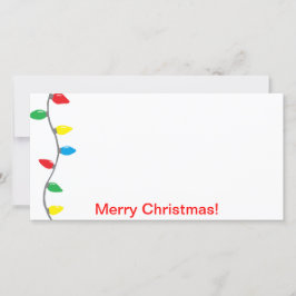 Fotokort för "Jul Ljus" Julkort