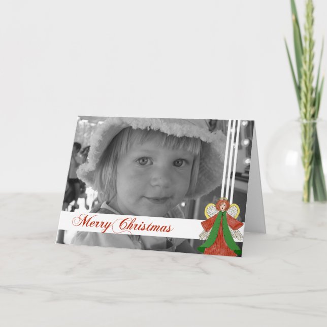 Fotokort för julgel-Anpassningsbar Helgkort (Framsida)