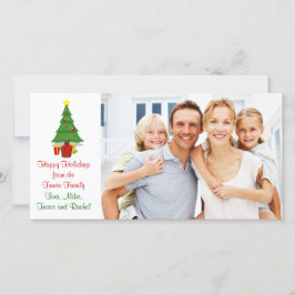 Fotokort för Julgran-familjen Julkort