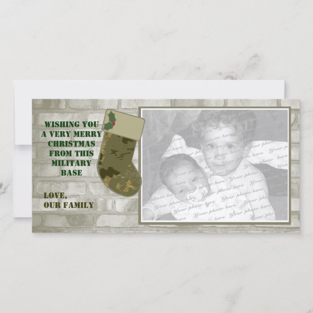 Fotokort för julkamera julkort (Framsida)