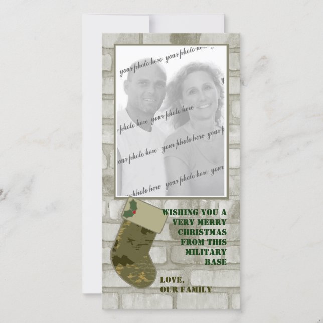 Fotokort för julkamera julkort (Framsida)