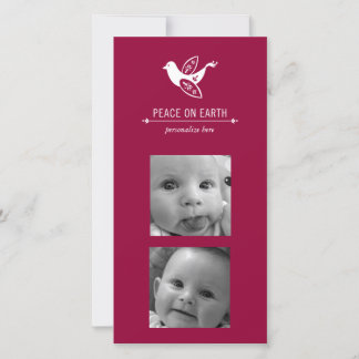 Fotokort för lodrät 2 julkort