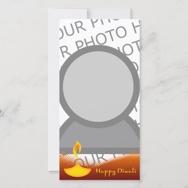 Fotokort för lycklig diwali (Framsida)