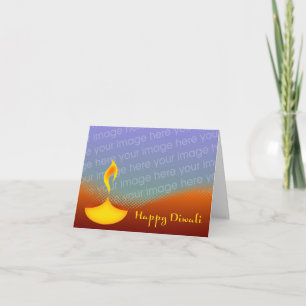 Fotokort för lycklig diwali kort