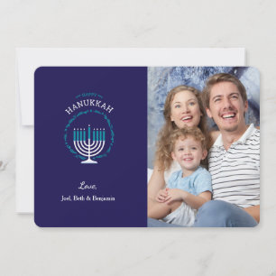 Fotokort för lycklig Hanukkah Inbjudningar