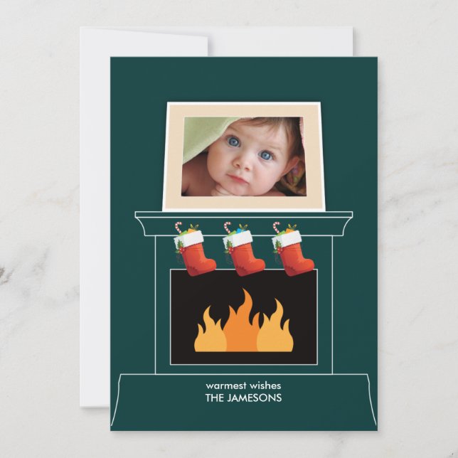 Fotokort för Mantelpart-Helgdag Julkort (Framsida)