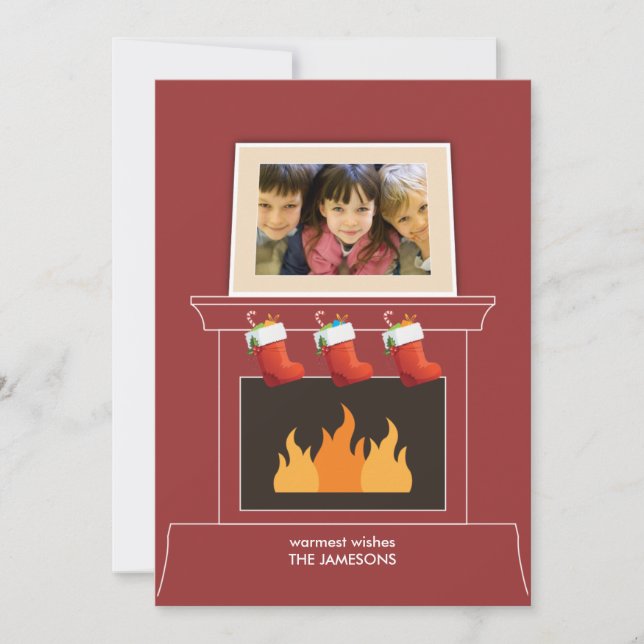 Fotokort för Mantelpart-Helgdag Julkort (Framsida)