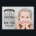 Fotokort för Merry Message Helgdag - övertäckning Julkort<br><div class="desc">Fira säsongen med detta moderna och snyggt helgdag kort från Berry Berry Sweet. Besök WWW.BERRYBERRYSWEET.COM om du vill ha mer av vår snyggt-helgdag.</div>