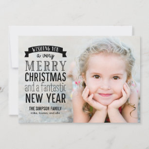 Fotokort för Merry Message Helgdag - övertäckning Julkort