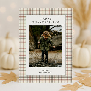 Fotokort för modern Thanksgiving i Gräns Inbjudningar