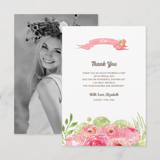 Fotokort för möhippa Tack Anpassningsbar Kort (Fram/baksida)