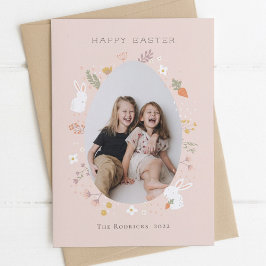 Fotokort för Påsk Petals Julkort
