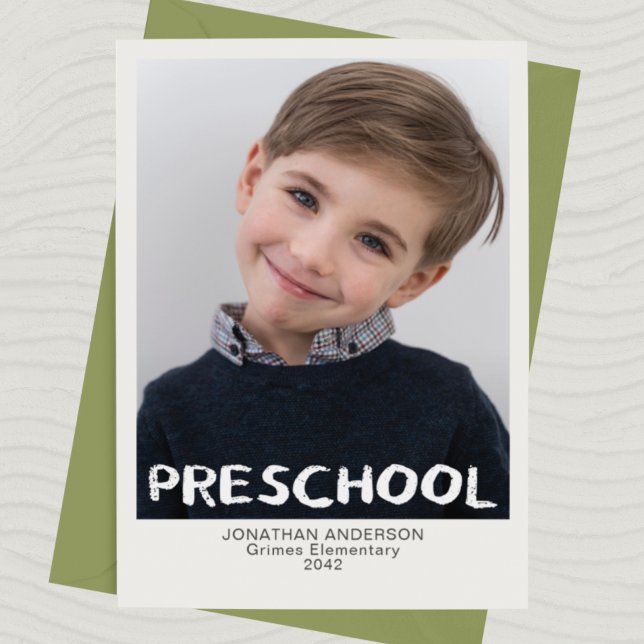 Fotokort för Preschool Keepsak (Skapare uppladdad)