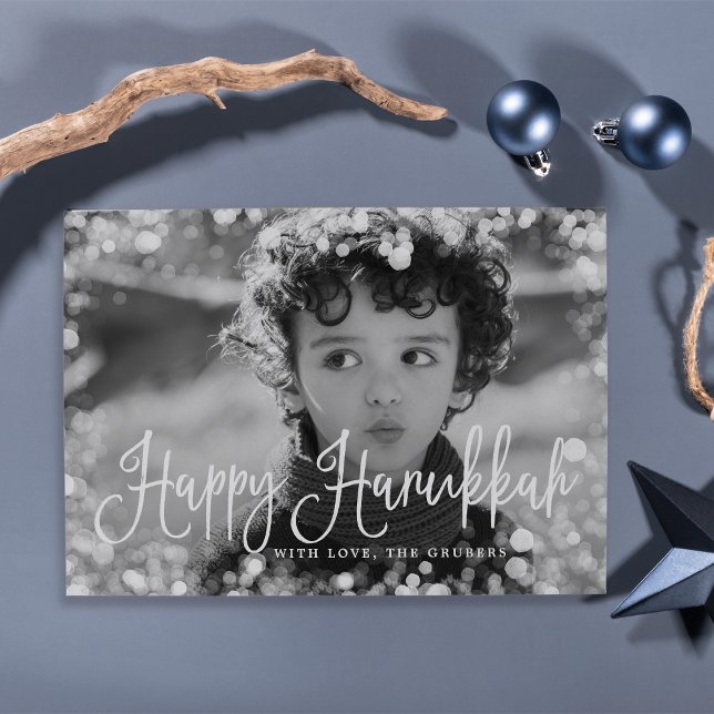 Fotokort för Ram Hanukkah, fryst Julkort (Skapare uppladdad)