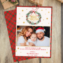 Fotokort för Red Play God jul-familjen