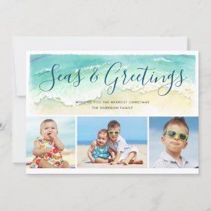 Fotokort för Seas & Hälsning Beach Inbjudningar