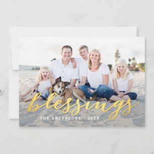 Fotokort för Shiny Blessings-Helgdag Julkort