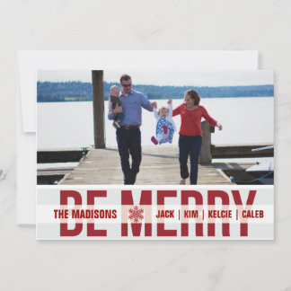 Fotokort för "Ski Patrol" (Scarlet) - Helgdag Julkort