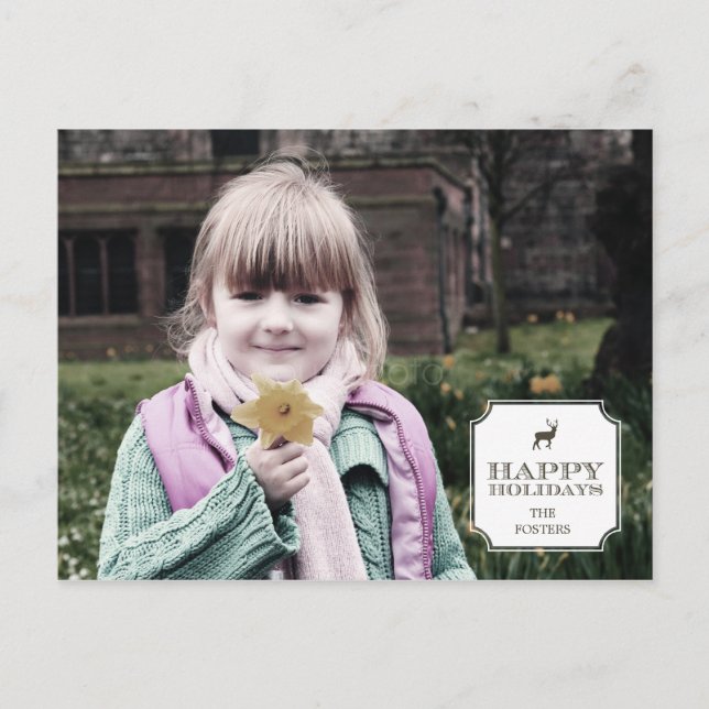 Fotokort för sofistikerad Märkre-Helgdag Helg Vykort (Framsida)