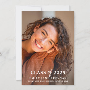 Fotokort för Studenten annons - inbjudan - Grad