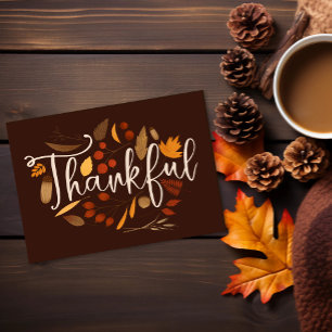 Fotokort för tacksam elegant och Thanksgiving Inbjudningar