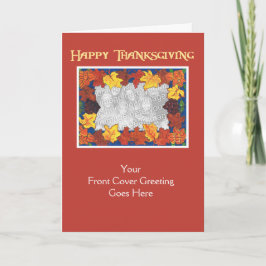 Fotokort för Thanksgiving av anpassade - Foliage Helgkort