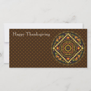 Fotokort för thanksgiving-ikoner julkort