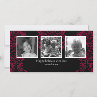 Fotokort för vågrät 3 julkort