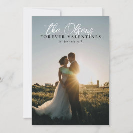 Fotokort för Valentineserna hjärtans dag Julkort