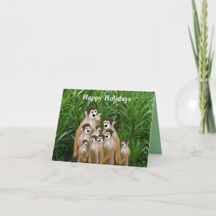 Fotokort för Vervet Family Helgdag Helgkort