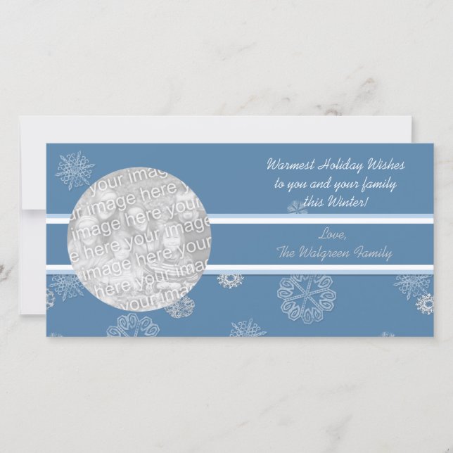 Fotokort för Winterland Helgdag Julkort (Framsida)