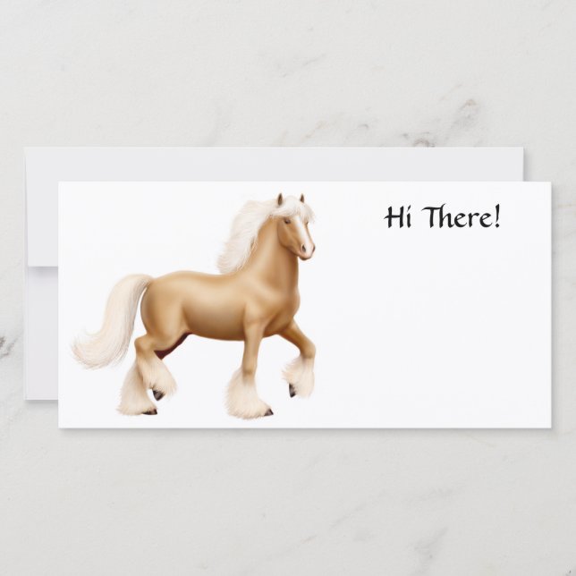 Fotokort för zigenare i utkasthäst (Framsida)