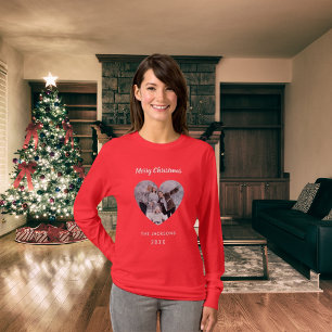 Fotokort från julfamiljen namn mor t shirt