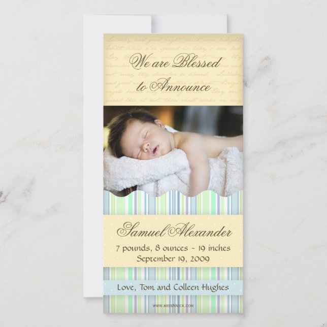 Fotokort i godisformat: Boy Meddelande (Framsida)