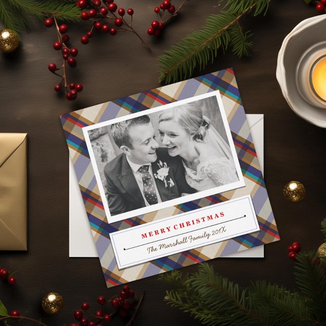 Fotokort med julklapp julkort (Skapare uppladdad)