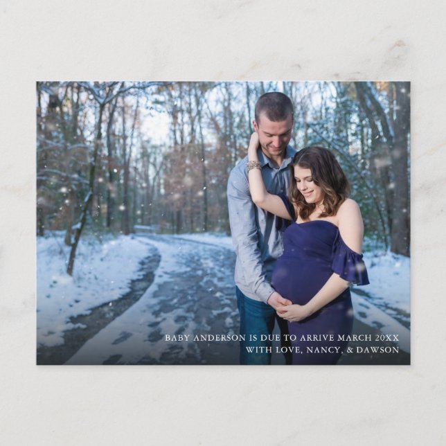 Fotokort - Modern avisering - vykort för Gravid (Framsida)