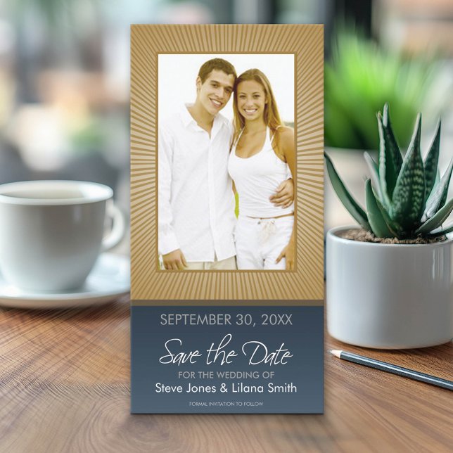 Fotokort: Spara datum Datumet (Custom Save the Date Photo Card)