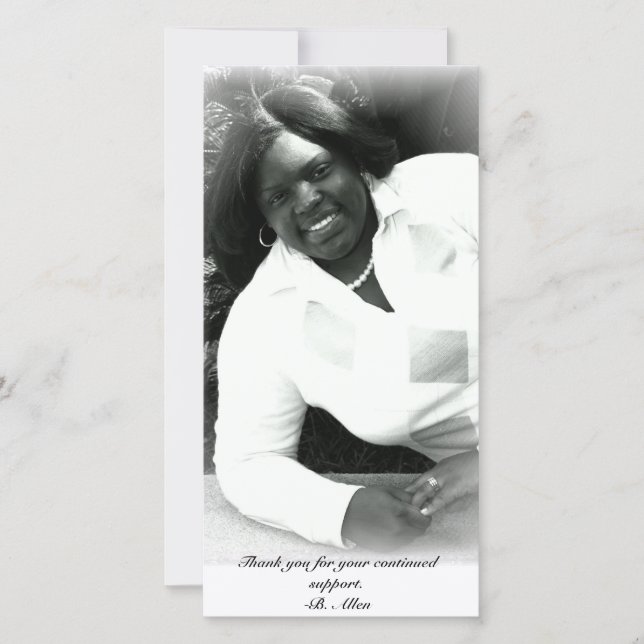 Fotokort "Studenten Tack" Tack Kort (Framsida)