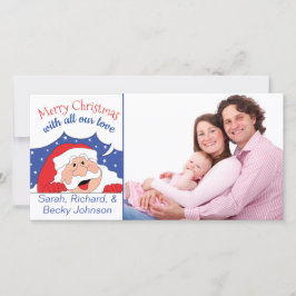 Fotokort Tomten säger... Julkort