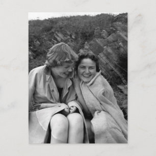 Fotokortet Girlkompisars Vintage Vykort