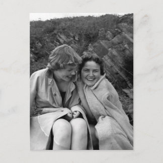Fotokortet Girlkompisars Vintage Vykort
