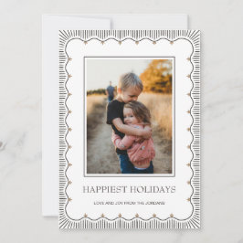 Fotokortet Preppy hand plockade elegant ram Helgda Julkort