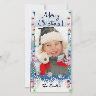 Fotokortsmall för god jul ljus julkort