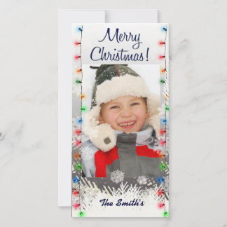 Fotokortsmall för god jul ljus julkort