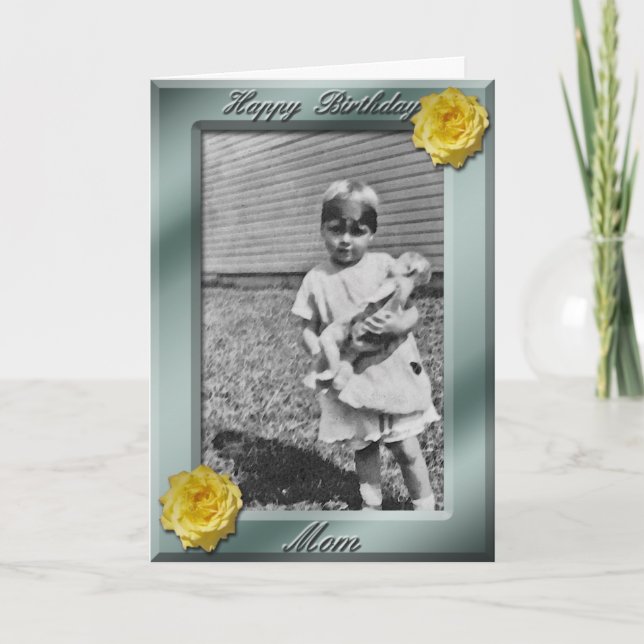 Fotokortsmall för Grattis på födelsedagen Mamma Kort (Framsida)