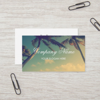 Fotokortsmall för Tropical handflatan träd Visitkort