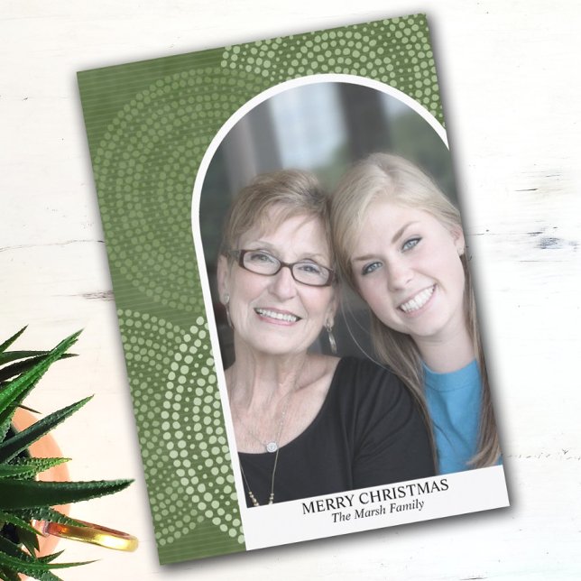 Fotokretsar i modern Abstrakt God jul Julkort (Skapare uppladdad)